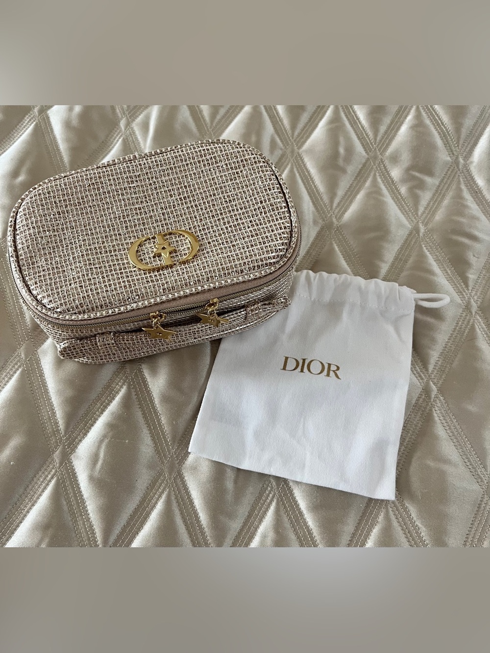 Dior Beauty Makeup Case 2025 Limited Edition plus Star Charms Dior Jewelry Pouch